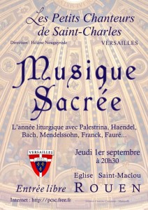 Jeudi 1er septembre à 20h30 - Eglise Saint-Maclou, ROUEN
